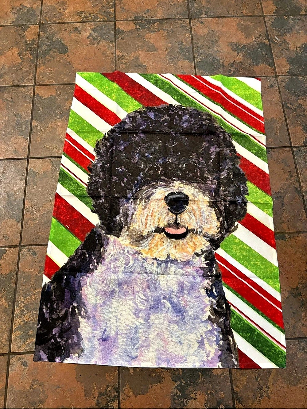 ❣️Flag wall art Dog Artwork Green & Black